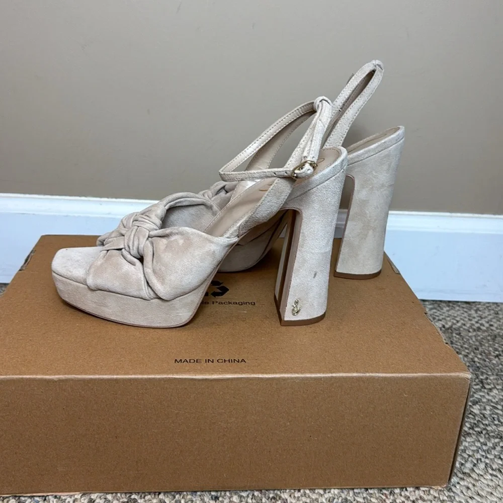 Sam Edelman Women's Kristen Platform Sandal, Cappuccino, Size 9
